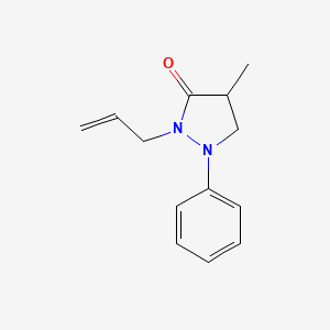 molecular formula C13H16N2O B1407675 2-Allyl-4-methyl-1-phenylpyrazolidin-3-one CAS No. 888501-00-6