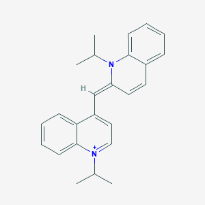 molecular formula C25H27N2+ B140768 1,1'-Diisopropyl-2,4'-cyanine CAS No. 149578-82-5