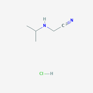 molecular formula C5H11ClN2 B1407680 2-(Isopropylamino)acetonitrile hydrochloride CAS No. 38737-90-5