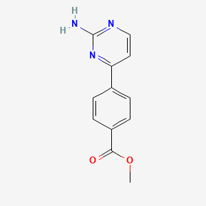 molecular formula C12H11N3O2 B1407688 Methyl 4-(2-Aminopyrimidin-4-yl)benzoate CAS No. 1706430-19-4