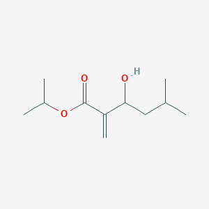 molecular formula C11H20O3 B14076880 Propan-2-yl 3-hydroxy-5-methyl-2-methylidenehexanoate CAS No. 101186-04-3