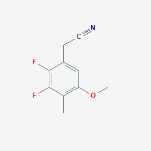 molecular formula C10H9F2NO B1407694 2,3-Difluoro-5-methoxy-4-methylphenylacetonitrile CAS No. 1706461-19-9