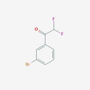 molecular formula C8H5BrF2O B1407706 1-(3-Bromophenyl)-2,2-difluoroethanone CAS No. 1002356-02-6