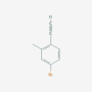 molecular formula C9H7B B1407708 4-Bromo-1-ethynyl-2-methylbenzene CAS No. 1312479-78-9