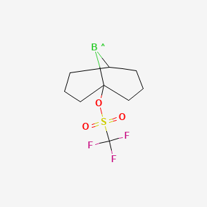 molecular formula C9H13BF3O3S B14077125 9-Borabicyclo(3.3.1)nonanyl trifluoromethanesulphonate 