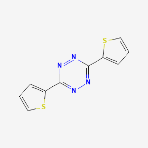 molecular formula C10H6N4S2 B14077186 3,6-Di(thiophen-2-yl)-1,2,4,5-tetrazine 