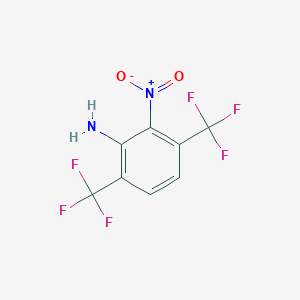 molecular formula C8H4F6N2O2 B1407725 2-Nitro-3,6-bis(trifluoromethyl)aniline CAS No. 1351516-08-9