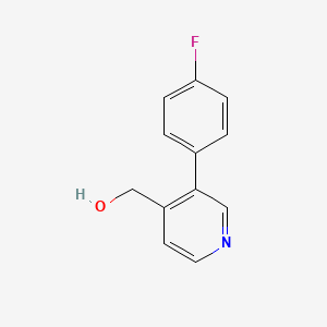 molecular formula C12H10FNO B14077307 (3-(4-Fluorophenyl)pyridin-4-yl)methanol 