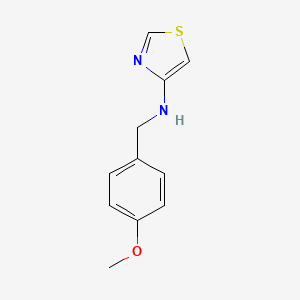 molecular formula C11H12N2OS B1407736 N-(4-methoxybenzyl)thiazol-4-amine CAS No. 1443379-45-0