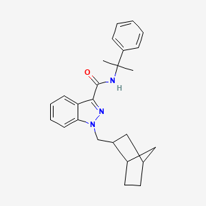 molecular formula C25H29N3O B14077405 Cumyl-nbminaca CAS No. 1631074-60-6