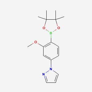 1-(3-methoxy-4-(4,4,5,5-tetramethyl-1,3,2-dioxaborolan-2-yl)phenyl)-1H-pyrazole