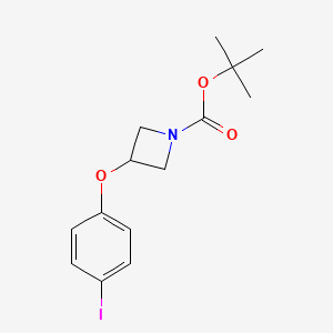 molecular formula C14H18INO3 B1407742 Tert-butyl 3-(4-iodophenoxy)azetidine-1-carboxylate CAS No. 1430474-73-9