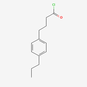 molecular formula C13H17ClO B1407747 4-(4-Propylphenyl)butanoyl chloride CAS No. 1215974-13-2