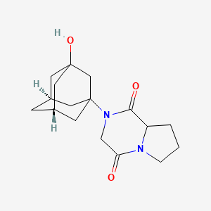 molecular formula C17H24N2O3 B14077478 Vildagliptin impurity F 