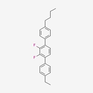 molecular formula C24H24F2 B14077577 1-(4-butylphenyl)-4-(4-ethylphenyl)-2,3-difluorobenzene CAS No. 486406-09-1