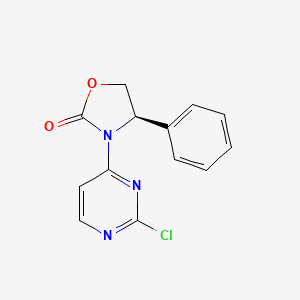 molecular formula C13H10ClN3O2 B1407764 (R)-3-(2-chloropyrimidin-4-yl)-4-phenyloxazolidin-2-one CAS No. 1429180-77-7