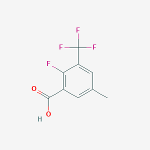 molecular formula C9H6F4O2 B1407769 2-Fluoro-5-methyl-3-(trifluoromethyl)benzoic acid CAS No. 1706435-08-6