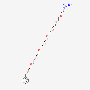 molecular formula C25H43N3O9 B14077696 Benzyl-PEG9-N3 