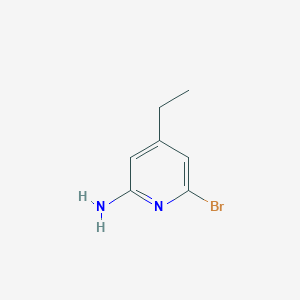 molecular formula C7H9BrN2 B14077711 6-bromo-4-ethylpyridin-2-amine 