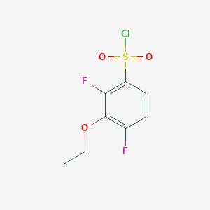 molecular formula C8H7ClF2O3S B1407773 3-乙氧基-2,4-二氟苯磺酰氯 CAS No. 1706439-10-2