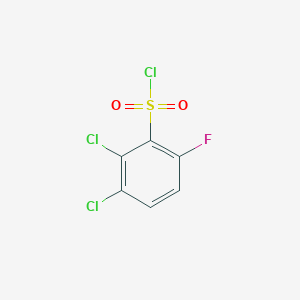 molecular formula C6H2Cl3FO2S B1407774 2,3-二氯-6-氟苯磺酰氯 CAS No. 1706446-66-3