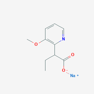 molecular formula C10H12NNaO3 B1407782 Sodium 2-(3-methoxypyridin-2-yl)butanoate CAS No. 1803588-08-0