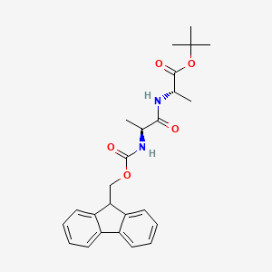 molecular formula C25H30N2O5 B14077842 N-[(9H-Fluoren-9-ylmethoxy)carbonyl]-L-alanyl-L-alanine 1,1-dimethylethyl ester 