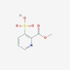 molecular formula C7H7NO5S B14078114 2-(Methoxycarbonyl)pyridine-3-sulfonic acid 