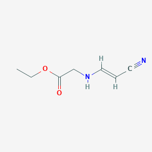 molecular formula C7H10N2O2 B140782 ethyl 2-[[(E)-2-cyanoethenyl]amino]acetate CAS No. 149325-34-8