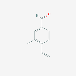 molecular formula C10H10O B1407821 4-Ethenyl-3-methylbenzaldehyde CAS No. 1691702-55-2