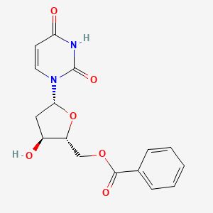 molecular formula C16H16N2O6 B14078216 5'-O-Benzoyl-2'-deoxyuridine 