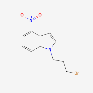 molecular formula C11H11BrN2O2 B1407836 1-(3-bromopropyl)-4-nitro-1H-indole CAS No. 1356618-97-7