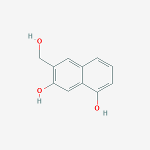 molecular formula C11H10O3 B1407841 1,7-Naphthalenediol, 6-(hydroxymethyl)- CAS No. 1334590-39-4