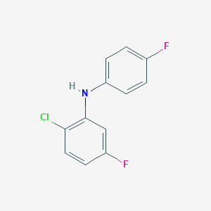molecular formula C12H8ClF2N B1407847 2-Chloro-5-fluoro-N-(4-fluorophenyl)aniline CAS No. 1487500-71-9