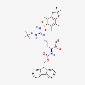 molecular formula C38H48N4O8S B1407848 (S)-Fmoc-2-amino-5-[(N'-Pbf-N''-tert-butoxy)-guanidino]-pentanoic acid CAS No. 1060769-55-2