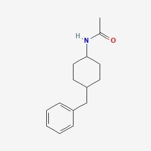 molecular formula C15H21NO B14078486 Acetamide, N-(4-benzylcyclohexyl)- CAS No. 102585-29-5