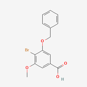 B1407849 3-(Benzyloxy)-4-bromo-5-methoxybenzoic acid CAS No. 1562340-48-0