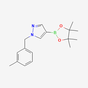 molecular formula C17H23BN2O2 B1407853 1-(3-methylbenzyl)-4-(4,4,5,5-tetramethyl-1,3,2-dioxaborolan-2-yl)-1H-pyrazole CAS No. 1415825-06-7