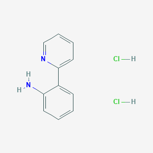 molecular formula C11H12Cl2N2 B1407855 2-Pyridin-2-yl-phenylamine dihydrochloride CAS No. 1427195-42-3