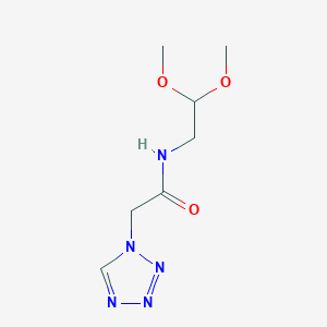 molecular formula C7H13N5O3 B14078778 N-(2,2-Dimethoxyethyl)-2-(1H-tetrazol-1-yl)acetamide 