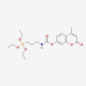 molecular formula C20H29NO7Si B140788 o-4-Methylcoumarinyl-n-[3-(triethoxysilyl)propyl]carbamate CAS No. 129119-78-4