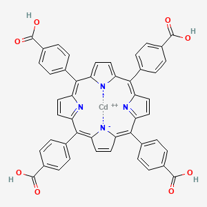 molecular formula C48H28CdN4O8 B14078815 Cadmate(4-), [[4,4',4'',4'''-(21H,23H-porphine-5,10,15,20-tetrayl)tetrakis[benzoato]](6-)-N21,N22,N23,N24]-, tetrahydrogen, (SP-4-1)-(9CI) 