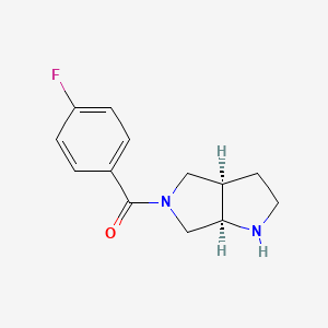 molecular formula C13H15FN2O B14079025 rac-(3aR,6aR)-5-(4-fluorobenzoyl)-octahydropyrrolo[3,4-b]pyrrole,cis 