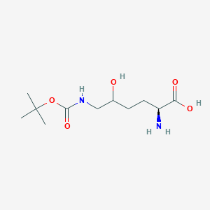 molecular formula C11H22N2O5 B14079061 Lysine, N6-[(1,1-dimethylethoxy)carbonyl]-5-hydroxy- 