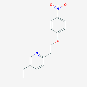molecular formula C15H16N2O3 B140791 5-Ethyl-2-(2-(4-nitrophenoxy)ethyl)pyridine CAS No. 85583-54-6