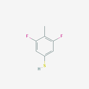 molecular formula C7H6F2S B1407934 3,5-Difluoro-4-(methyl)thiophenol CAS No. 1804515-76-1