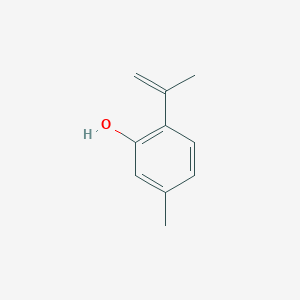 molecular formula C10H12O B14079351 8,9-Dehydrothymol CAS No. 18612-99-2