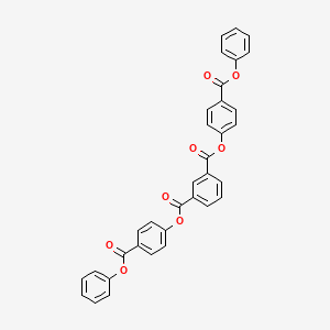 molecular formula C34H22O8 B14079375 Bis[4-(phenoxycarbonyl)phenyl] benzene-1,3-dicarboxylate CAS No. 100853-50-7