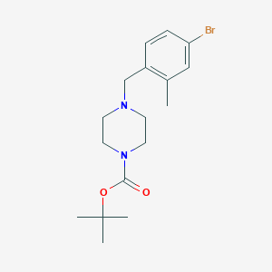 molecular formula C17H25BrN2O2 B1407938 Tert-butyl 4-[(4-bromo-2-methylphenyl)methyl]piperazine-1-carboxylate CAS No. 1446819-44-8