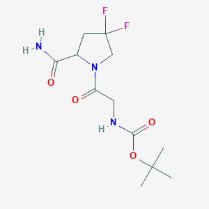 molecular formula C12H19F2N3O4 B1407939 MFCD29049849 CAS No. 1448440-48-9